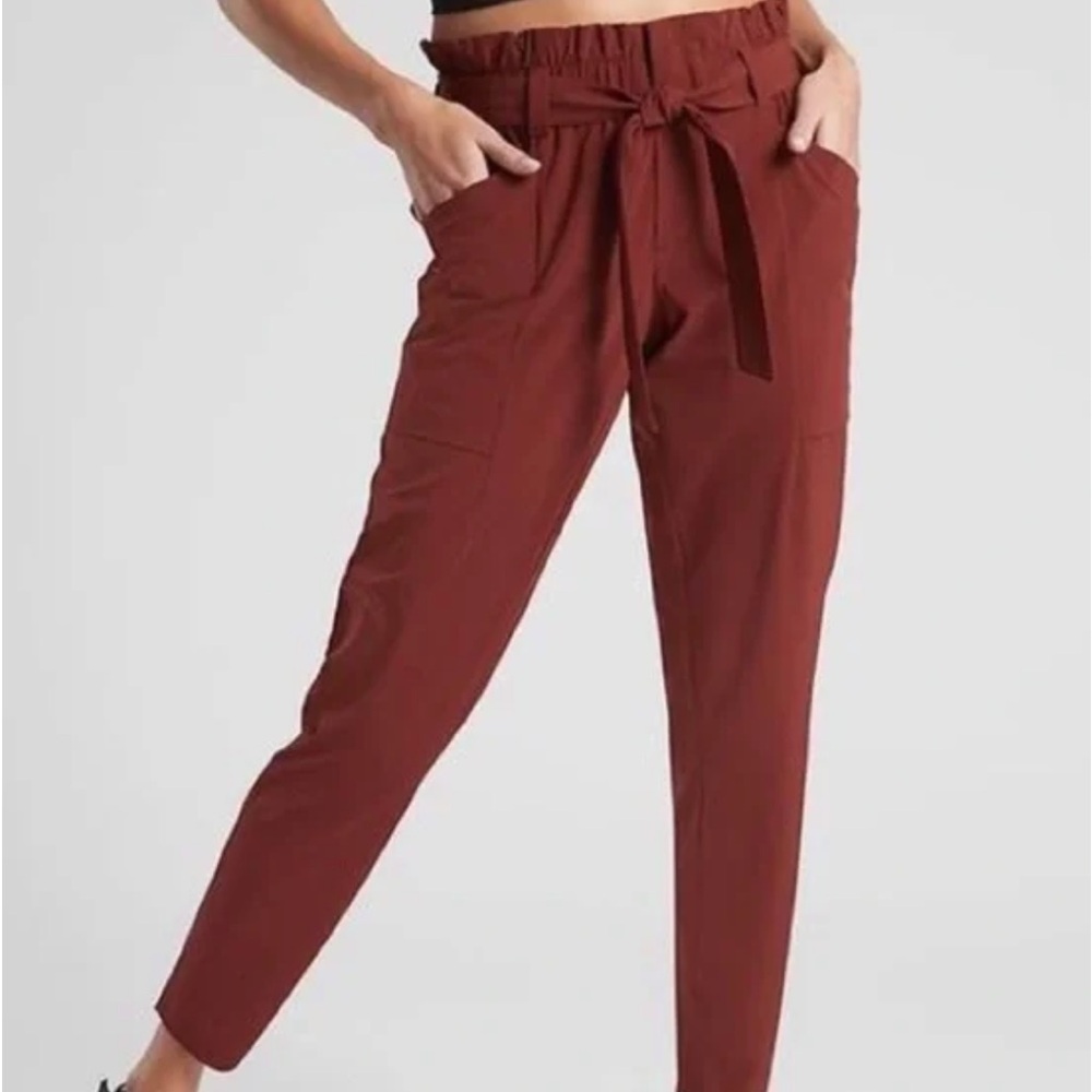 ATHLETA Skyline Pants Rust With Pockets Size 6 Great Condition!